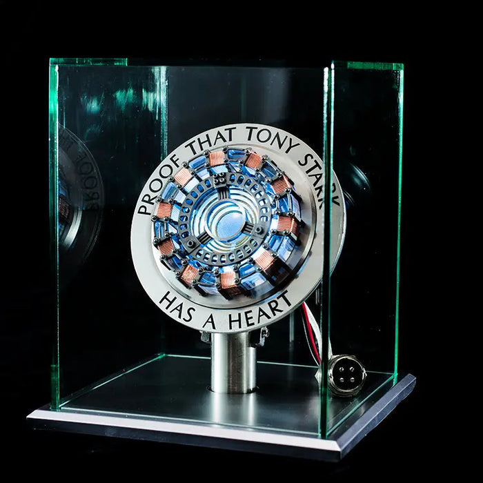 Repulsor: Iron-Man 1:1 Arc Reactor MK1 LED Lamp with Soft Glow in Strong Acrylic Display Case for Desk DÃ©cor & Collectorâ€™s Gift Item