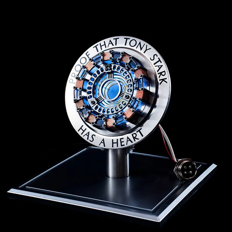 Repulsor: Iron-Man 1:1 Arc Reactor MK1 LED Lamp with Soft Glow in Strong Acrylic Display Case for Desk DÃ©cor & Collectorâ€™s Gift Item
