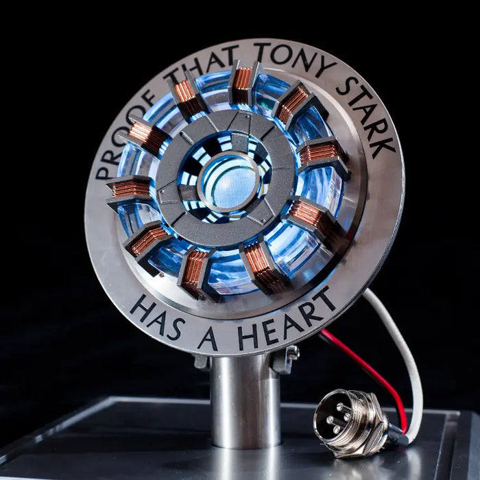 Repulsor: Iron-Man 1:1 Arc Reactor MK1 LED Lamp with Soft Glow in Strong Acrylic Display Case for Desk DÃ©cor & Collectorâ€™s Gift Item