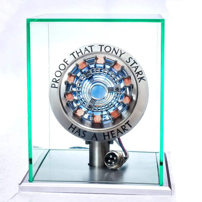 Repulsor: Iron-Man 1:1 Arc Reactor MK1 LED Lamp with Soft Glow in Strong Acrylic Display Case for Desk DÃ©cor & Collectorâ€™s Gift Item