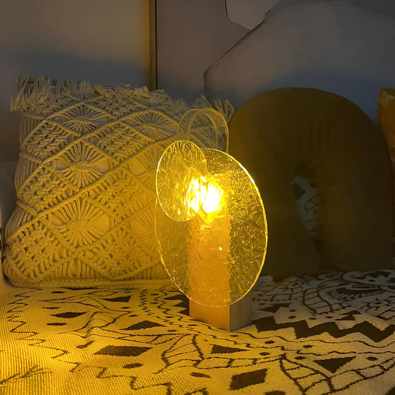 Wavi: Rotating Ripple Ambient Night Lamp with Water Wave Projection, Touch Control, Colour Changing Sunset Glow for Bedroom & Home Aesthetic DÃ©cor