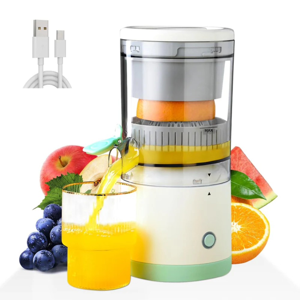 Pulpo: USB Rechargeable Electric Citrus Juicer â€“ Portable Lemon & Orange Squeezer with High Juice Yield, 45W Motor & Easy Travel Design for Fresh Juice On-the-Go