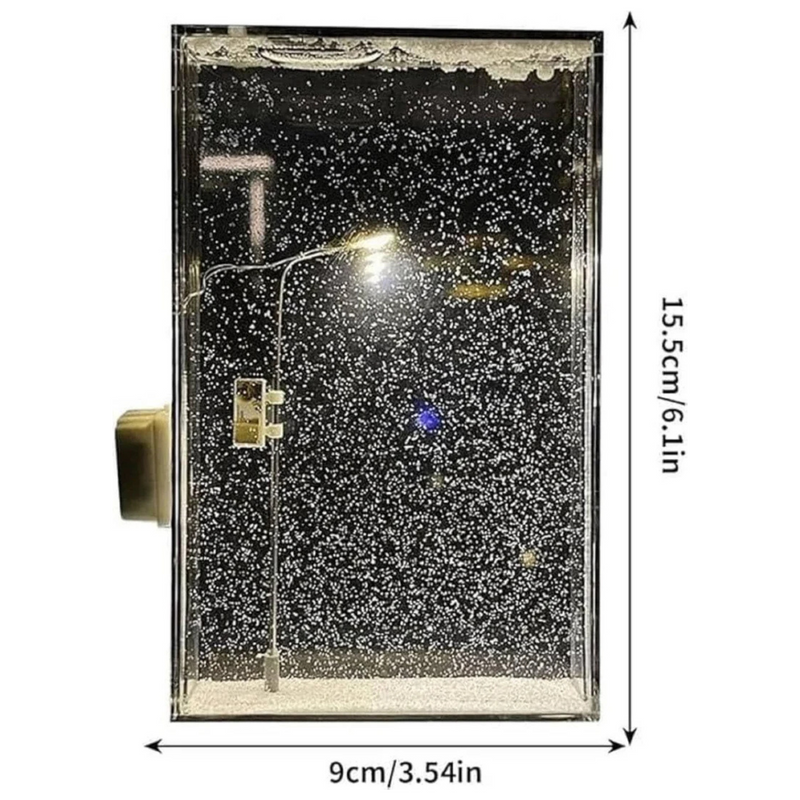 Vibey: DIY Street Lamp Snow Globe with Warm LED Night Light, Handmade Falling Snow Effect for Christmas, Birthday & Festive Desktop DÃ©cor
