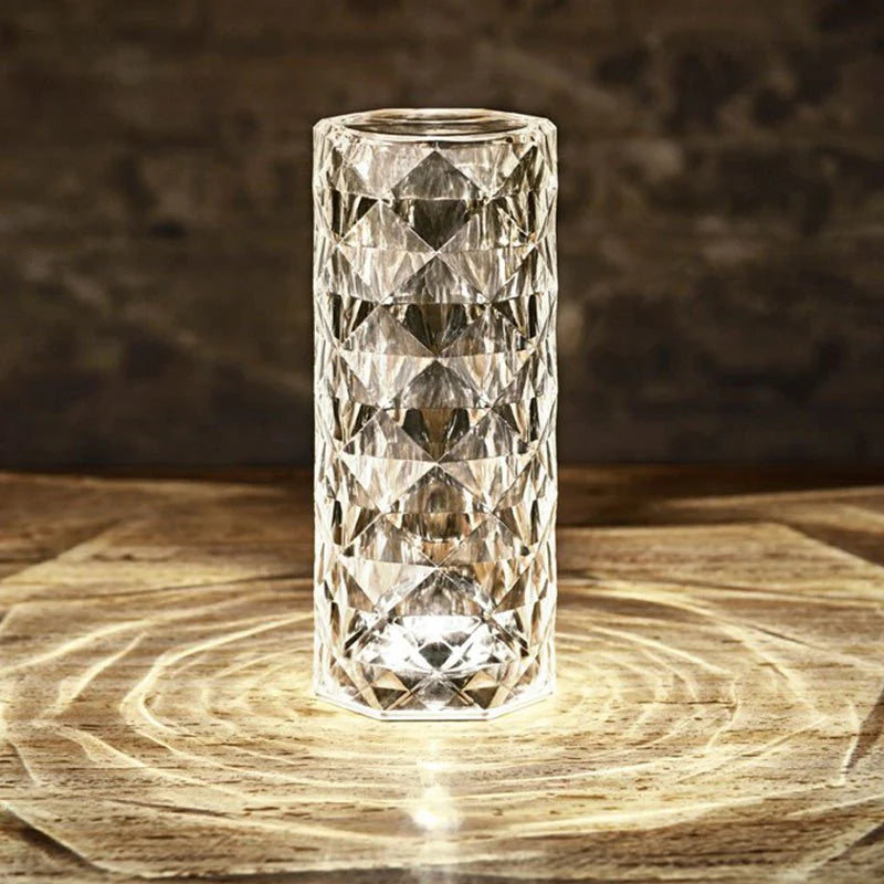 Lucidity: crystal Aura Night Light with 16-Color Changing LED, USB Rechargeable Touch Control & Diamond Cut Design for Bedroom & DÃ©cor