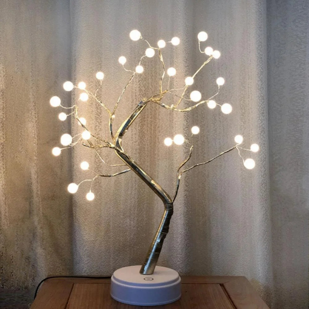 FairyTree: Cozy LED Pearl Tree Lamp with 36 Twinkling Fairy Lights for Bedroom, Wedding & Home DÃ©cor