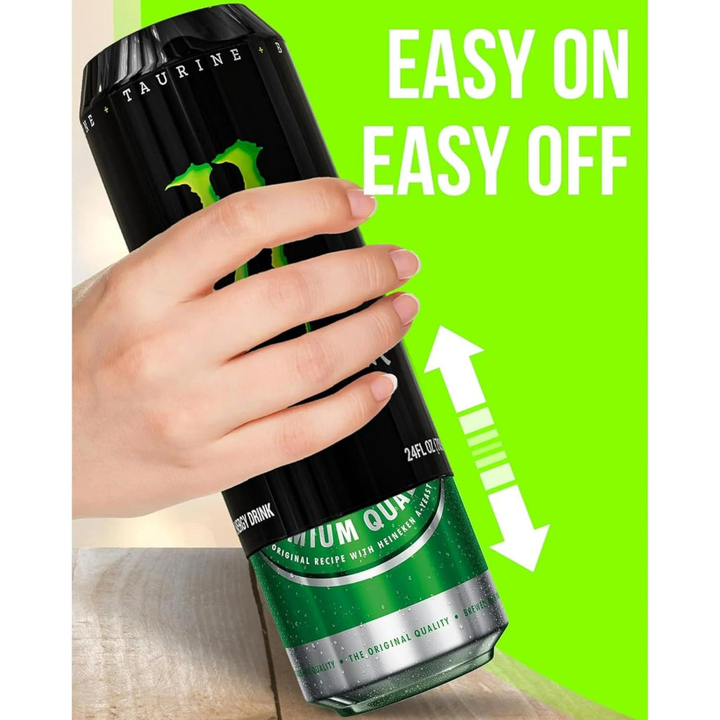 Boozie: 2Pc Silicone Beer Can Sleeves with Insulation, Soda for 550ML Cans â€“ Looks Like Regular Soda Can | Hide Alcoholic Beverage Easily | Cola & Monster (2Pc Random)