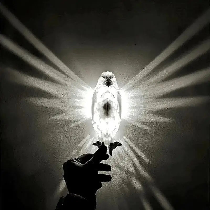 Raptor: Wall-Mounted 3D Eagle Shadow LED Lamp for Night Light & Statement DÃ©cor