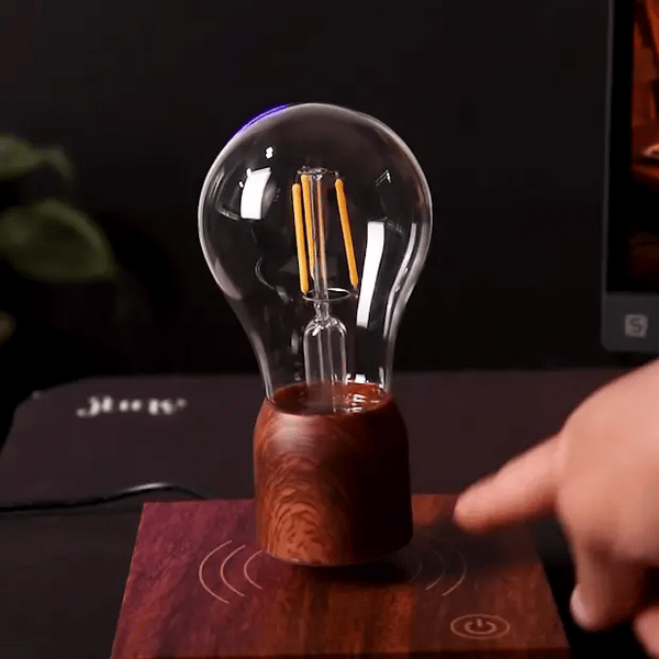 Volta: Magnetic Levitating Lightbulb with Rotating LED Glow for Home, Office & Unique DÃ©cor