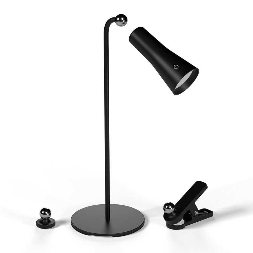 Magneto: Premium Versatile Magnetic LED Lamp with 3 Attachments, Adjustable Brightness & USB-C Rechargeable Battery