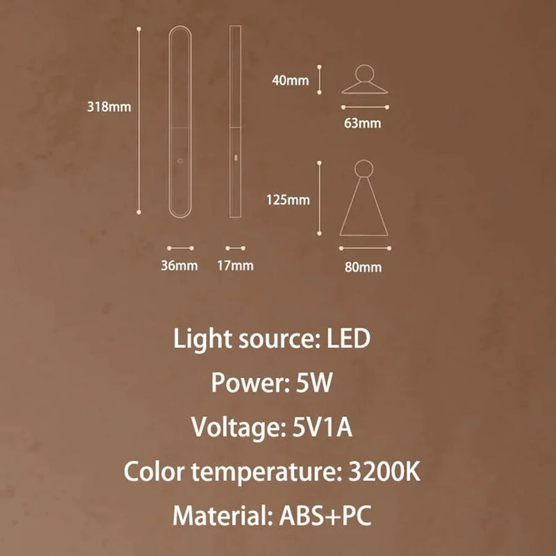 MagnaTouch: Next-Gen Magnetic LED Lamp with Touch Control, Adjustable Angle & USB Rechargeable Battery for Desk & Wall Mounting