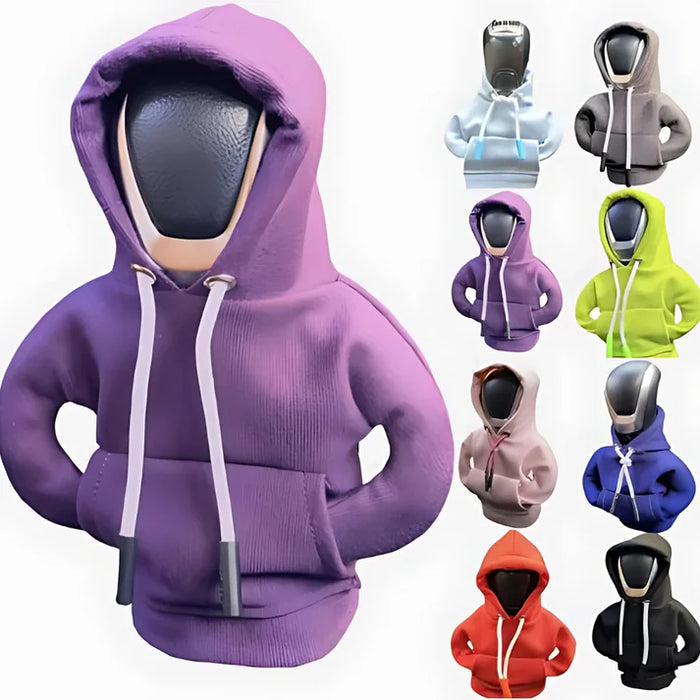ShiftCozy: Universal Car Gear-Shift Hoodie â€“ Cute & Funny Sweater Cover for Gear Knob Protection & Decoration