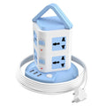 PowerX: Extension Board with 8 Outlets & 3 USB Ports, Surge-Protected Multi-port Power Strip for Home Electronics
