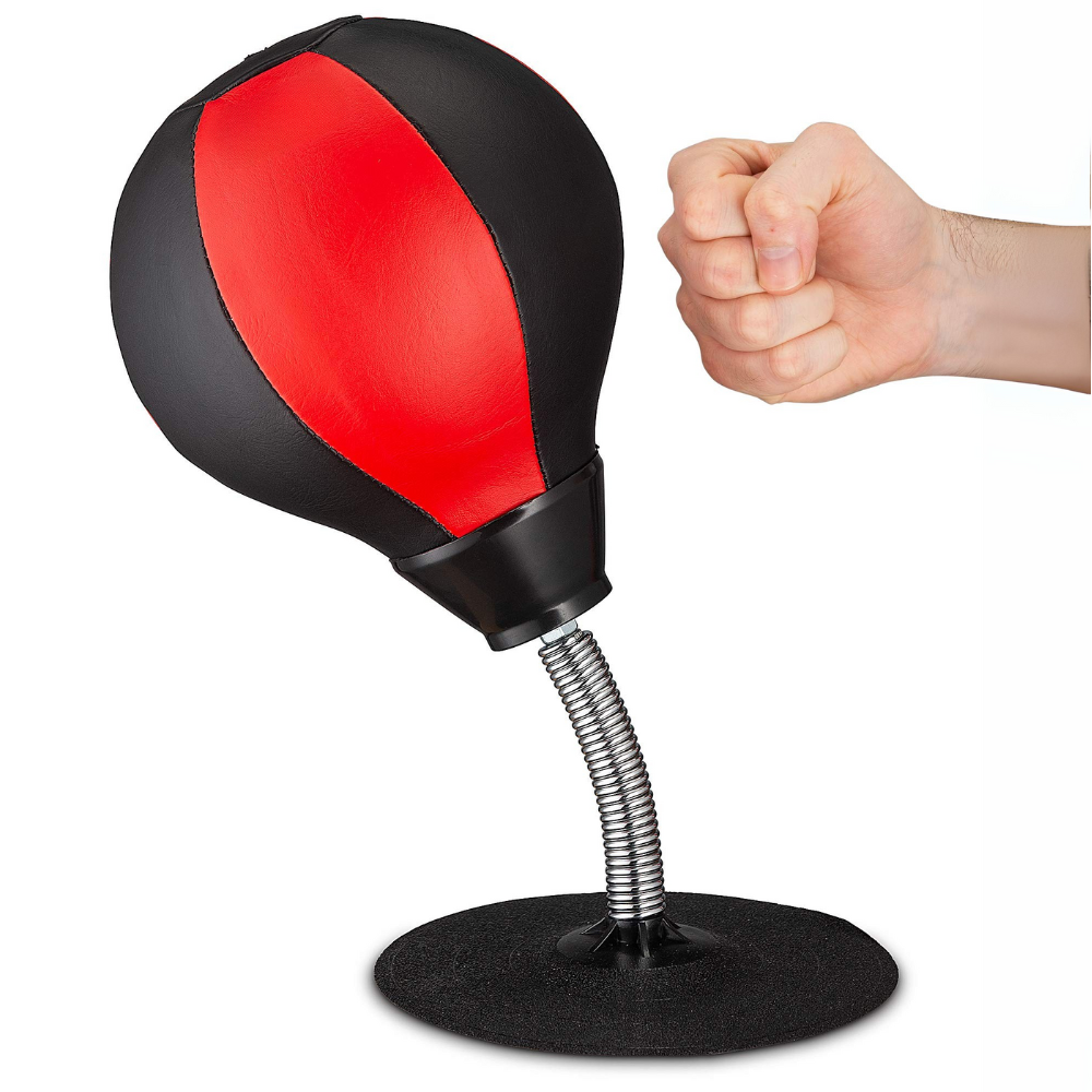 Punchie: Heavy-Duty Desktop Punching Bag with Strong Suction Base & Durable Spring â€“ Tabletop Stress Relief Toy for Home, Office & Study Desks