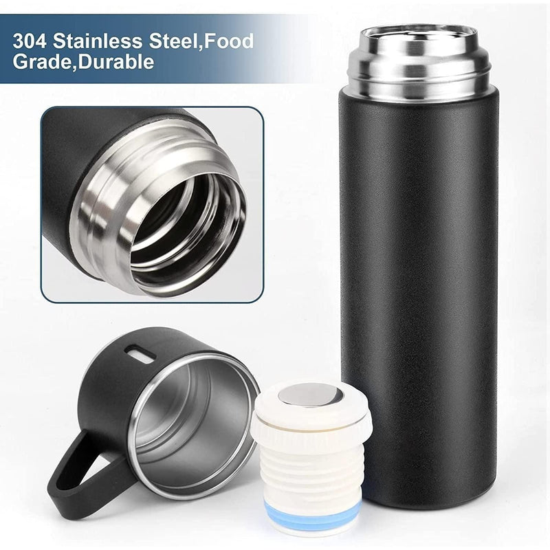 ThermoGift: 500ml Stainless Steel Vacuum Flask Gift Set with Insulated Cup â€“ Perfect for Corporate & Festive Gifting