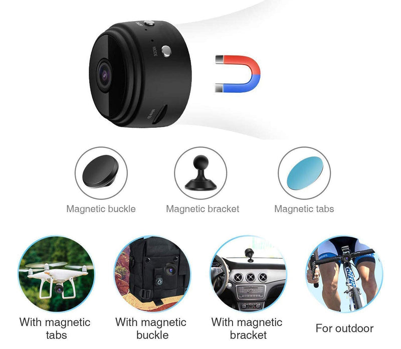 iSpy: Rechargeable Wi-Fi CCTV Live Camera with 1080P HD, Night Vision, Motion Detection & 128GB Storage Support